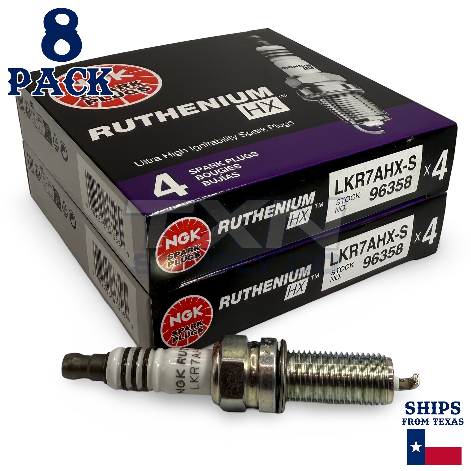 8 Pack NGK Ruthenium HX Spark Plugs 2015-2017 for Kia K900 V8 5.0L