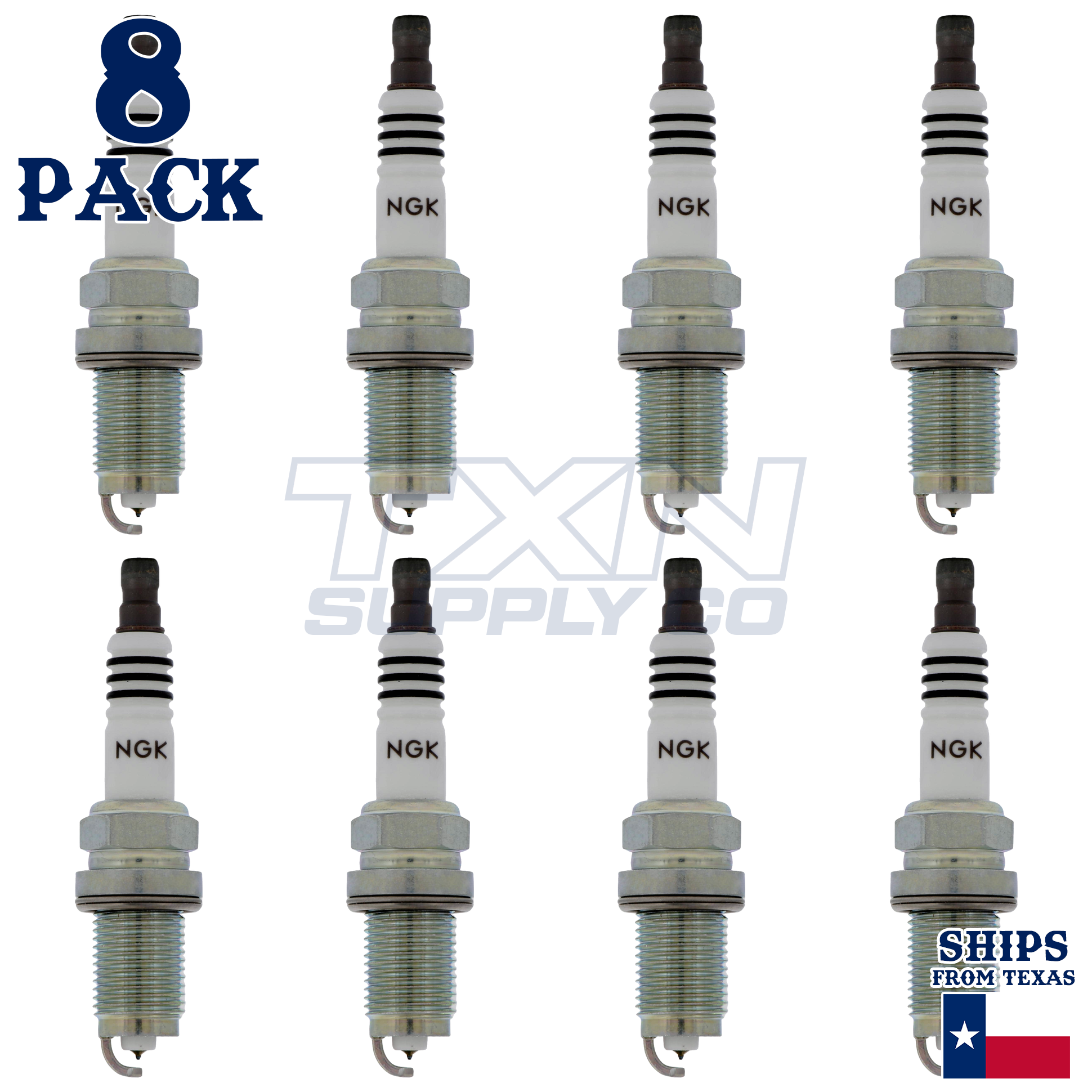 NGK 97138 Spark Plugs 8 Pack - Image 1