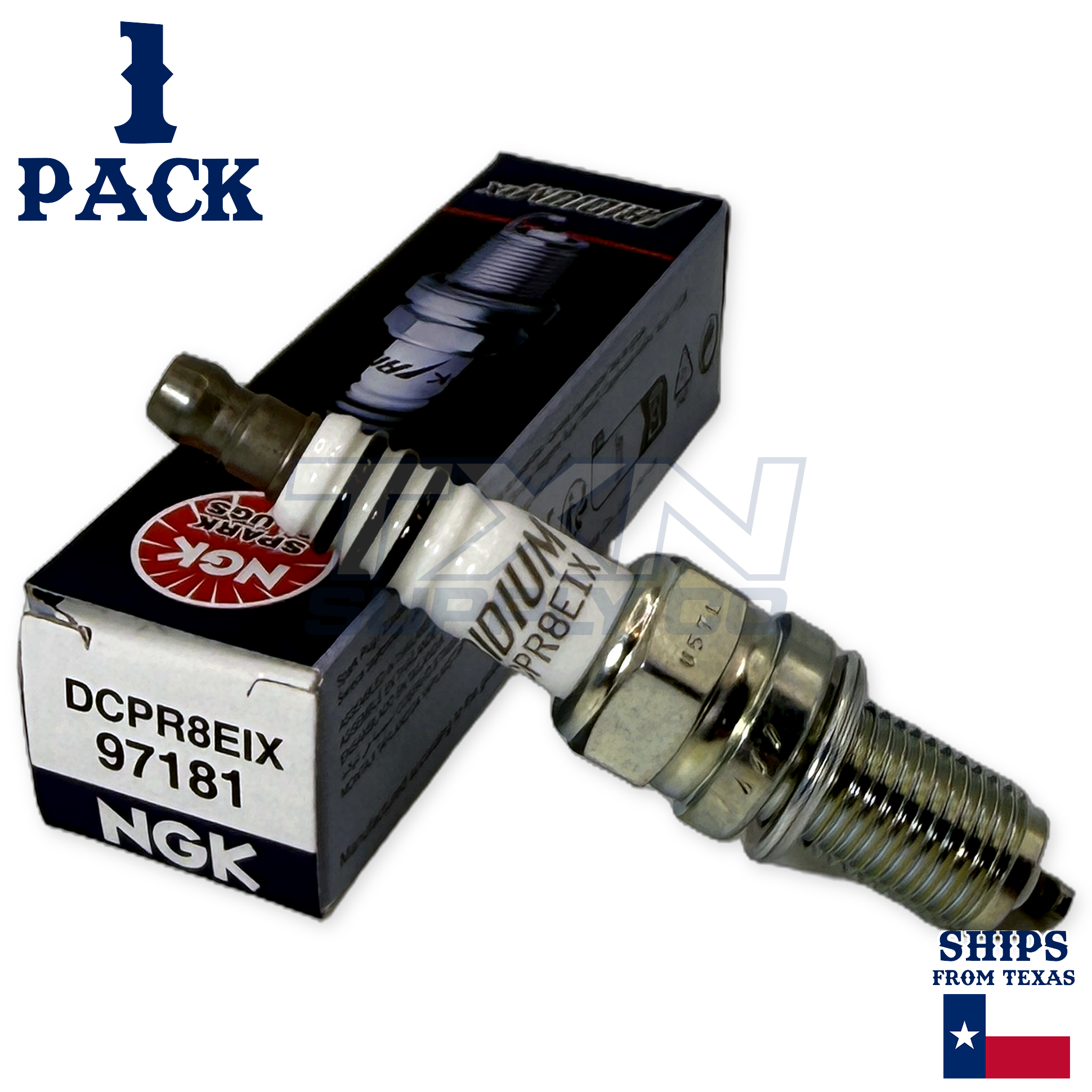 NGK Iridium Sparkplug DCPR8EIX Compatible with Indian Chieftan Dark Horse (ABS) 2016-2018