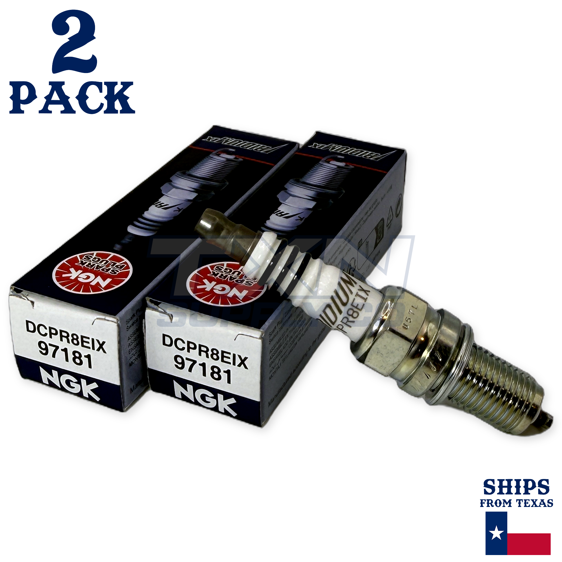 NGK 97181 DCPR8EIX Spark Plugs 2 Pack