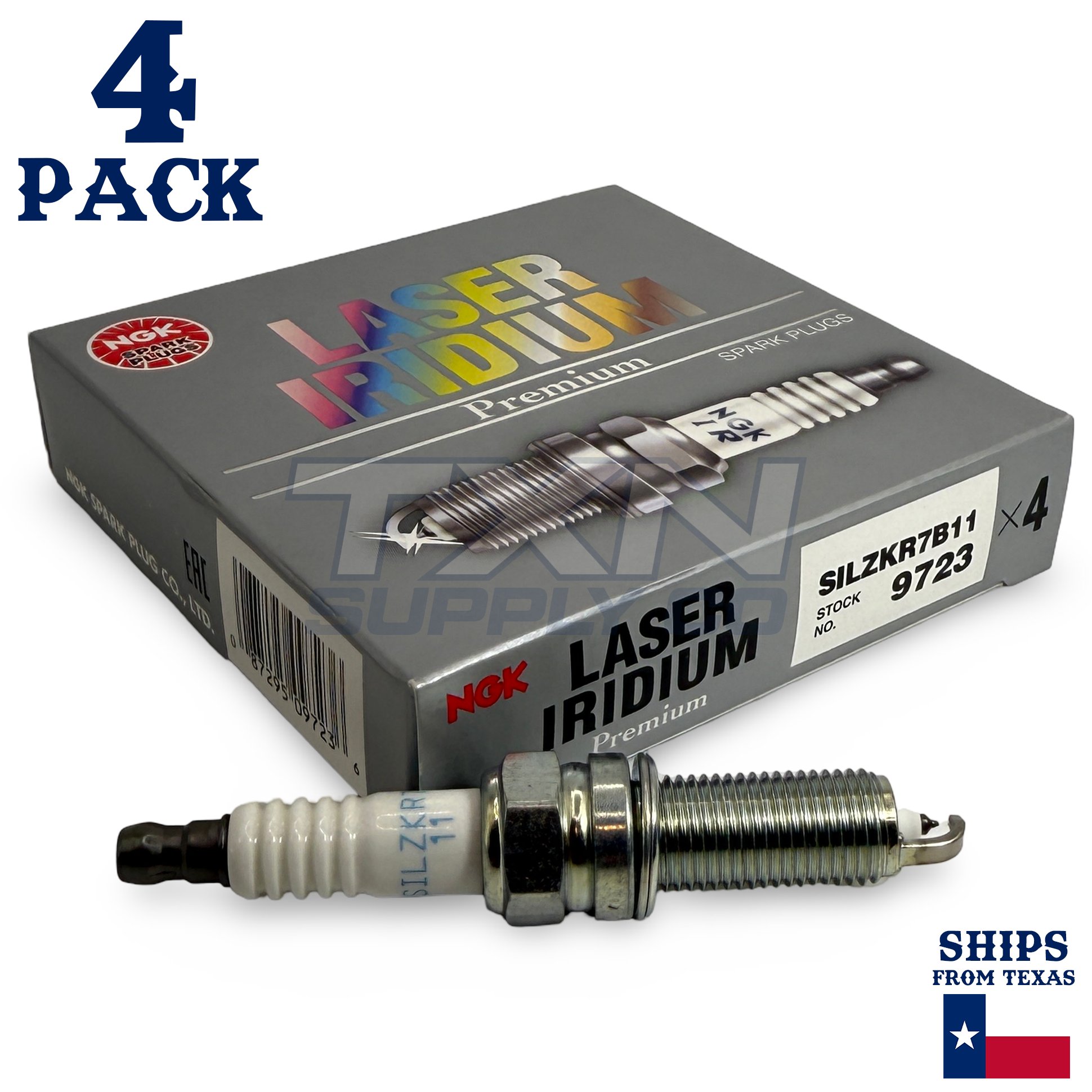 4 Pack NGK Laser Iridium Spark Plugs 2014-2016 for Kia Forte L4-1.8L - Image 1