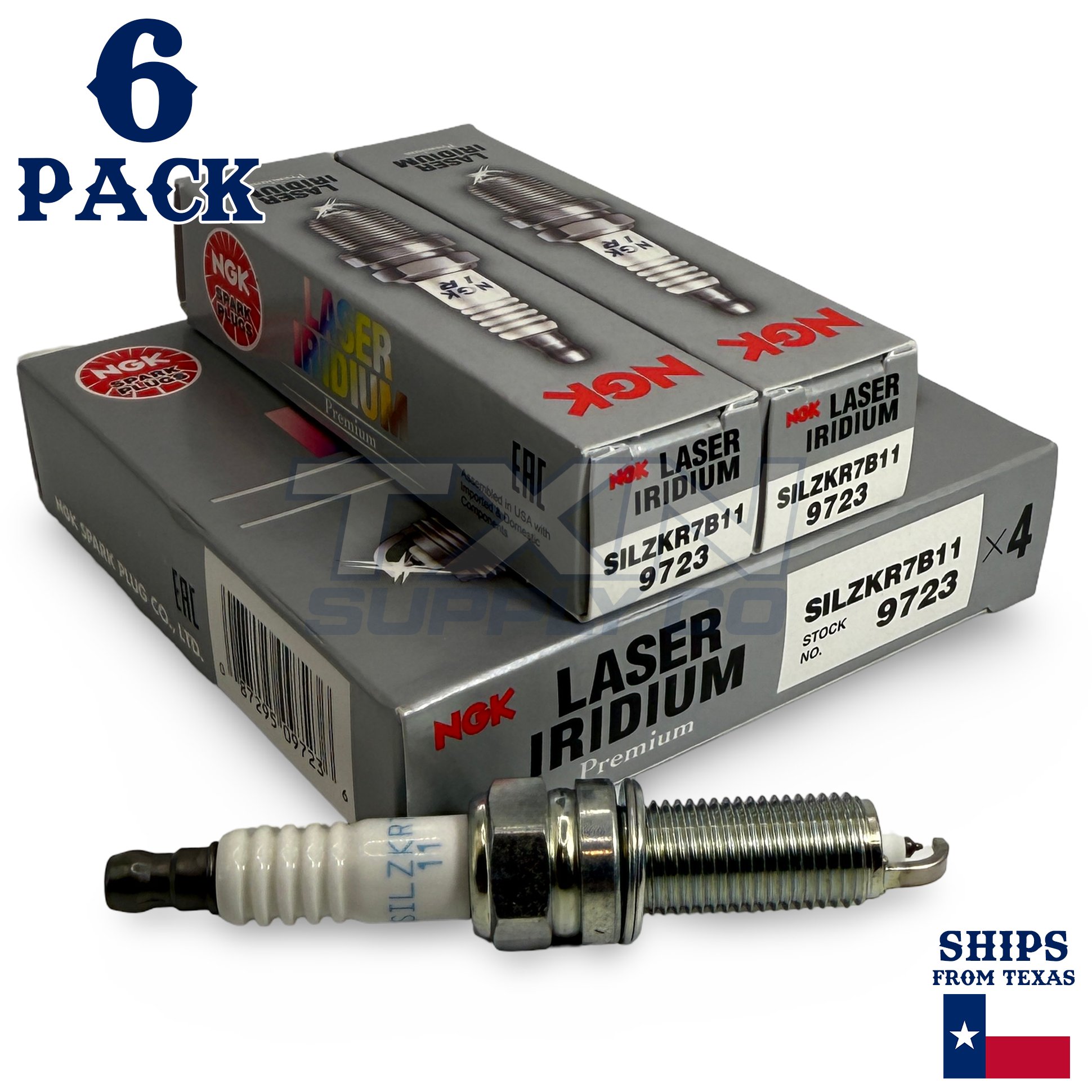 6 Pack NGK Laser Iridium Spark Plugs 2011-2014 for Chrysler 300 V6-3.6L - Image 1