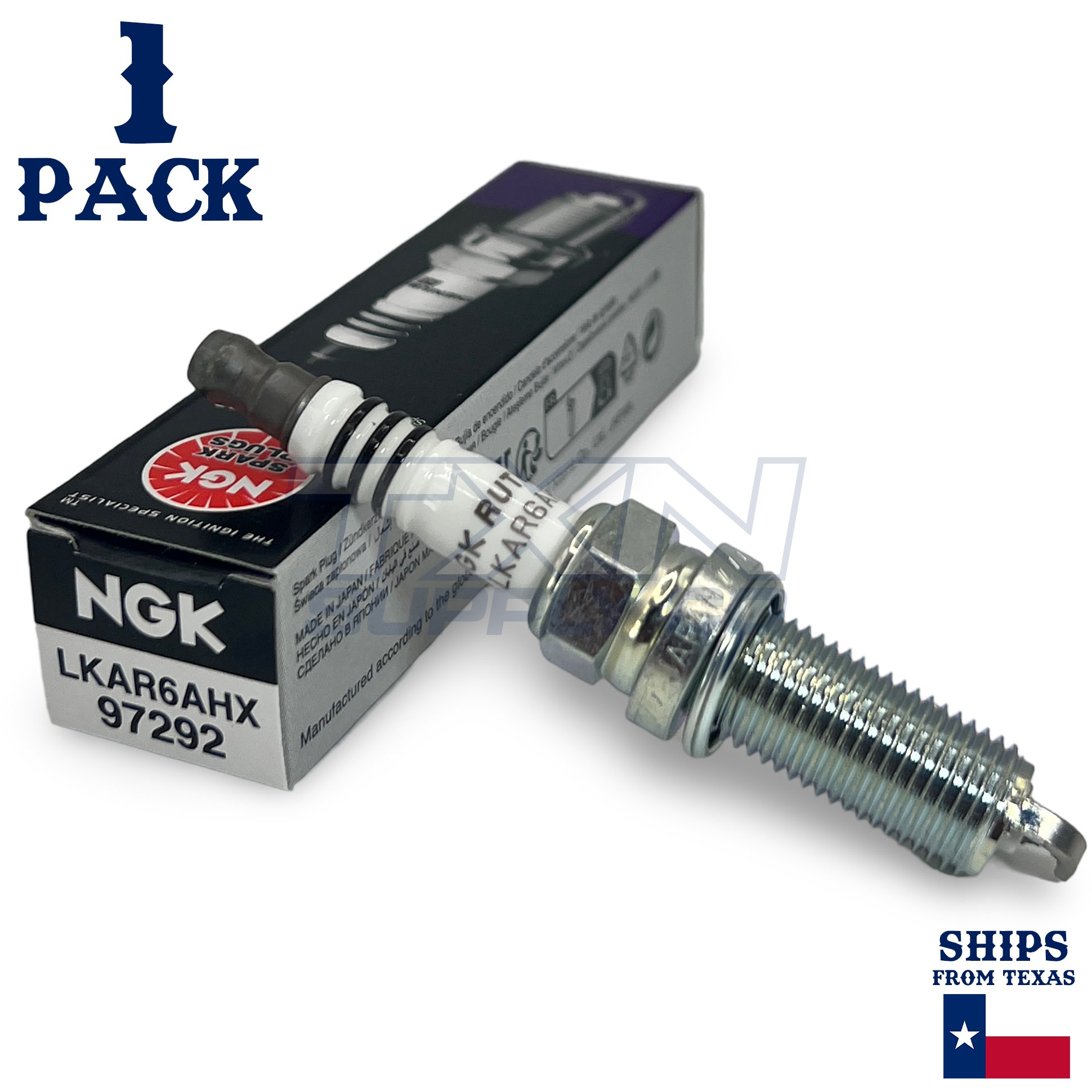 1 Pack NGK Ruthenium HX 97292 Spark Plugs LKAR6AHX - Image 1