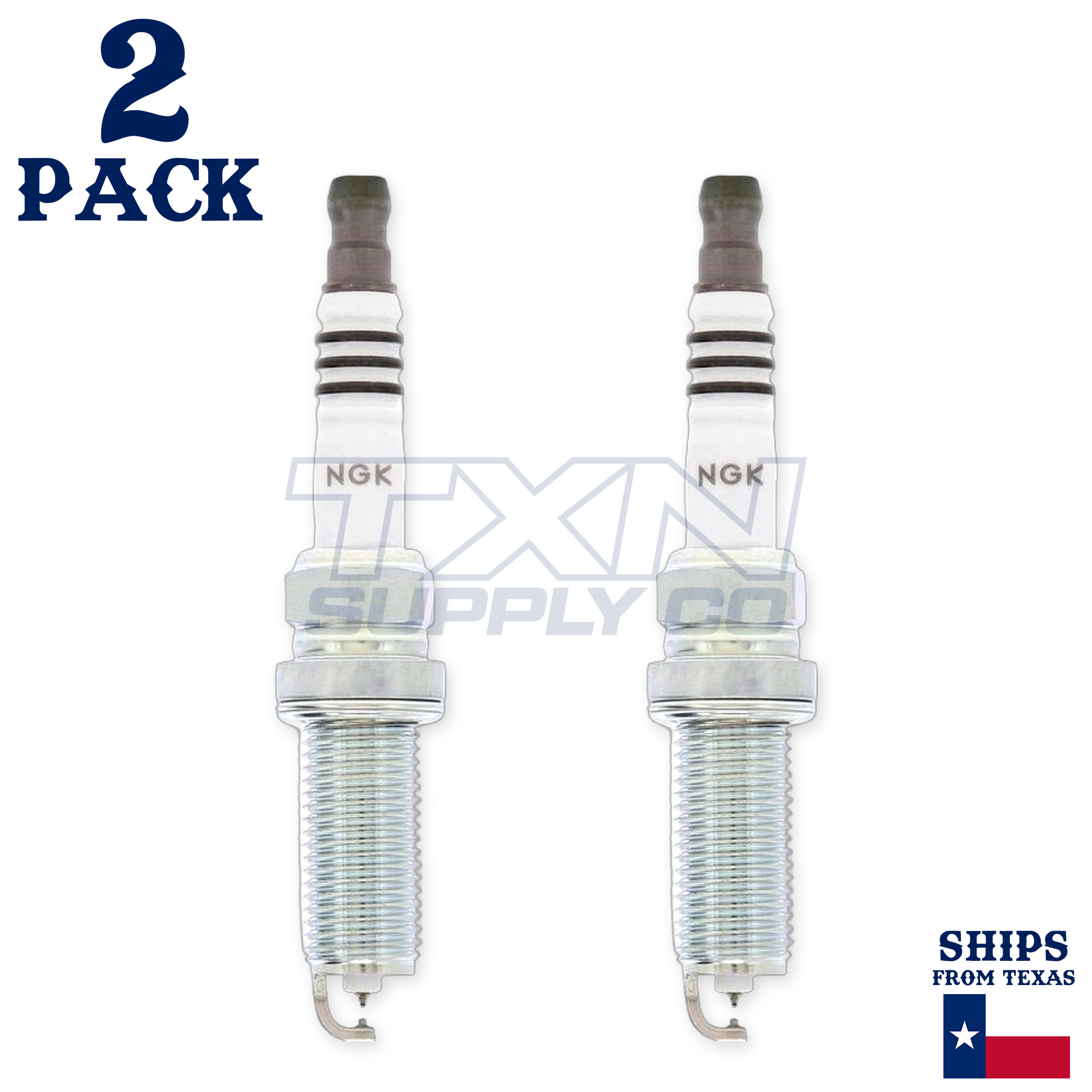 2 Pack NGK Ruthenium HX 97292 Spark Plugs LKAR6AHX - Image 2