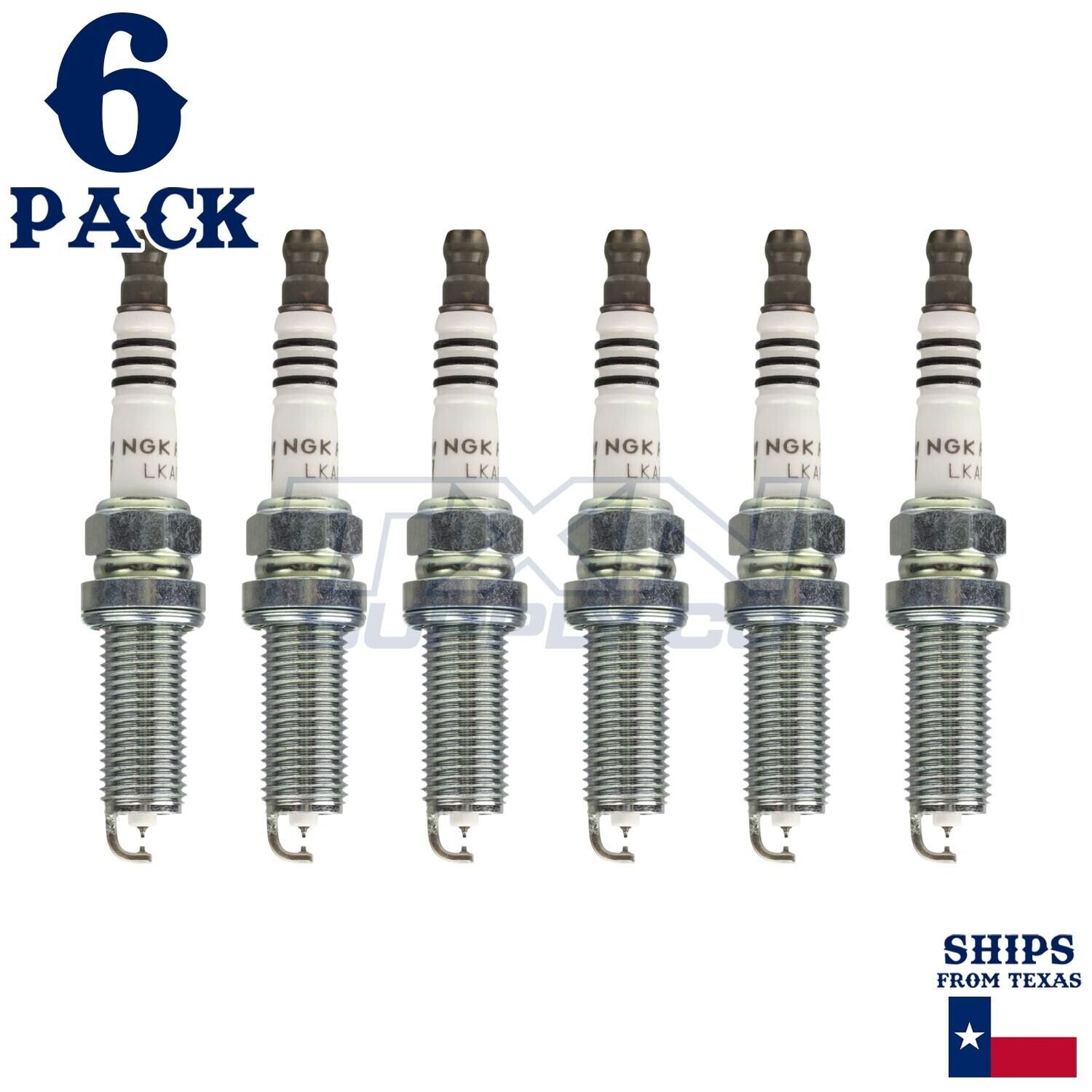 6 Pack NGK Ruthenium HX 97292 Spark Plugs LKAR6AHX - Image 2