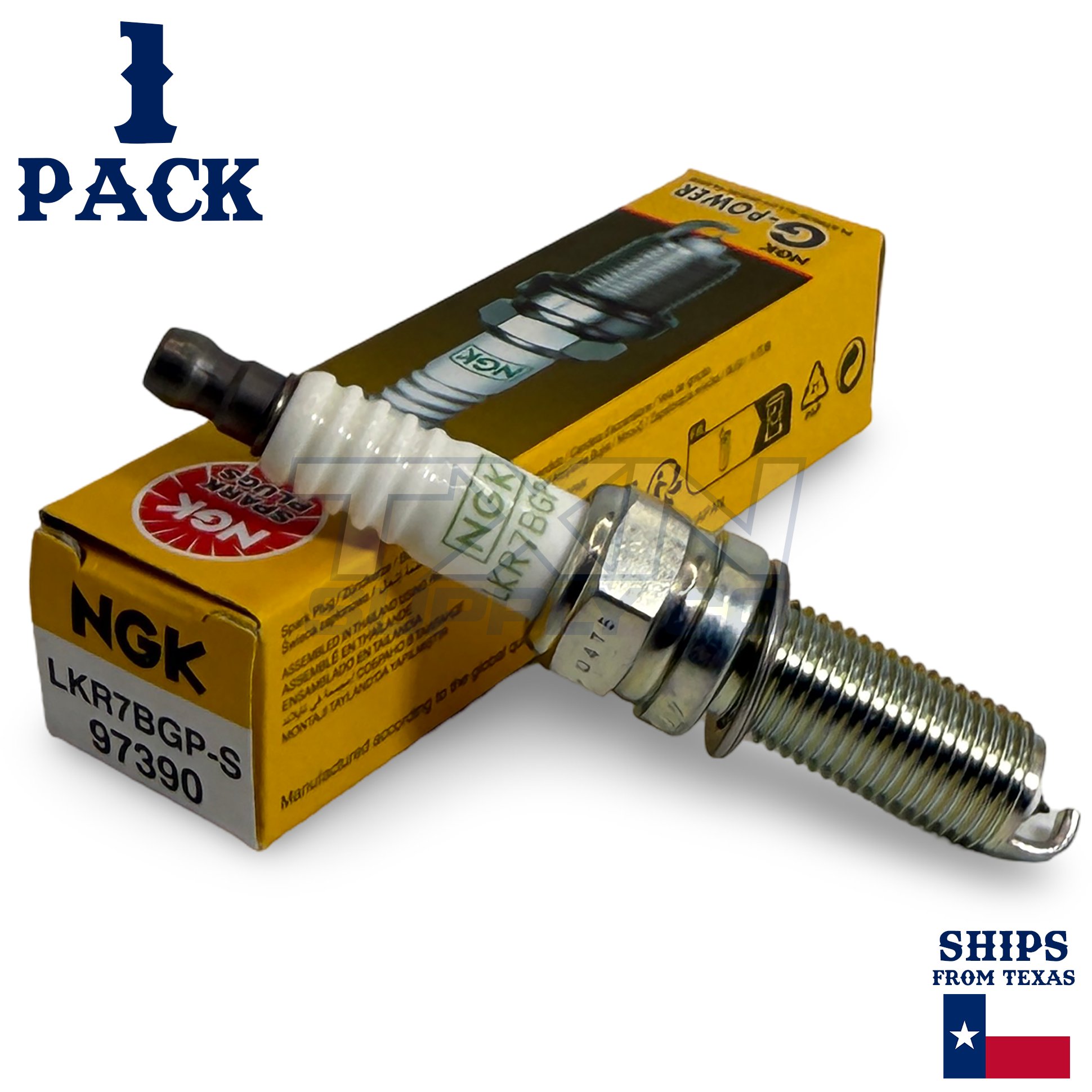 1 Pack NGK G-Power 97390 Spark Plugs LKR7BGP-S - Image 1