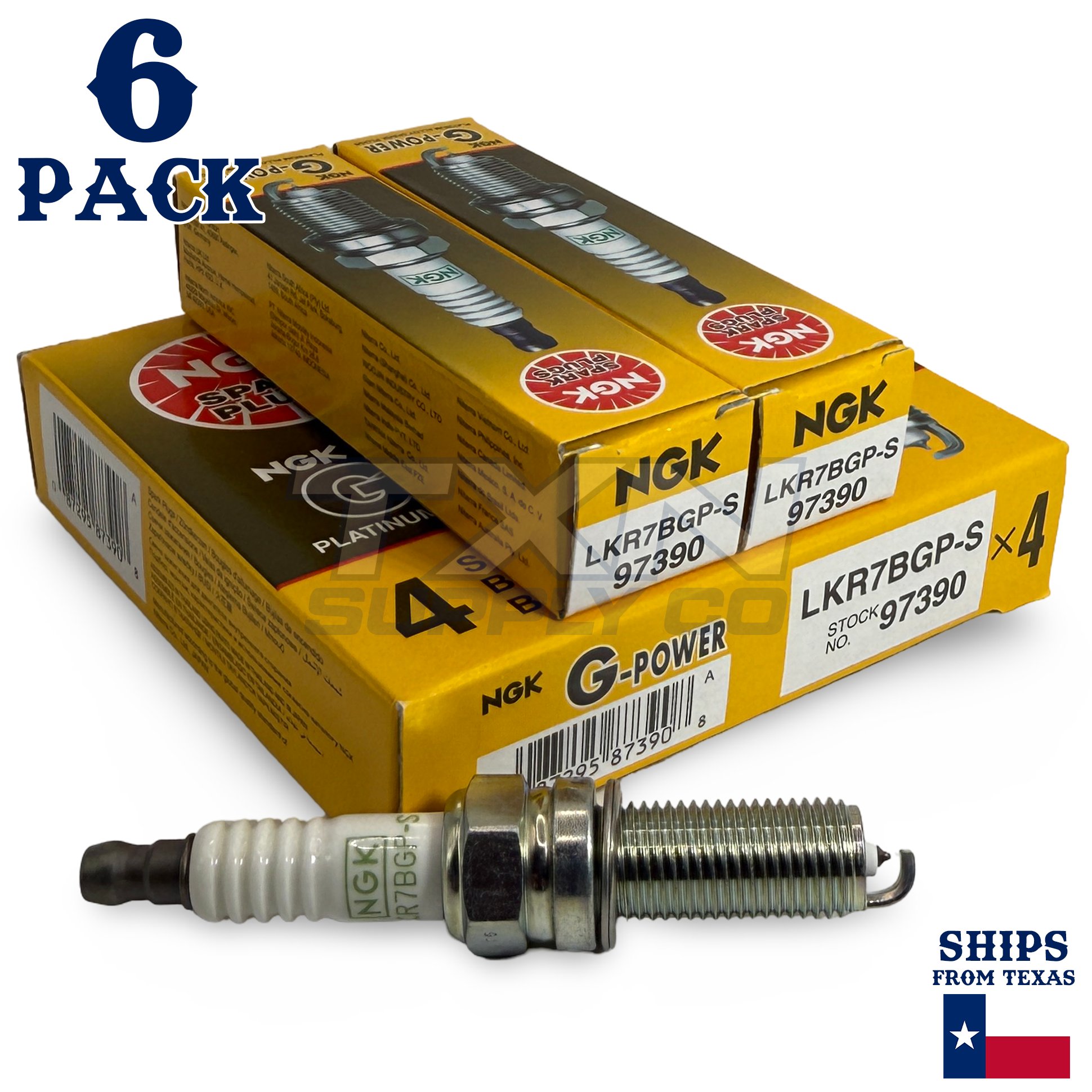 6 Pack NGK G-Power Spark Plugs 2012-2014 for Volkswagen Routan V6 3.6L - Image 1