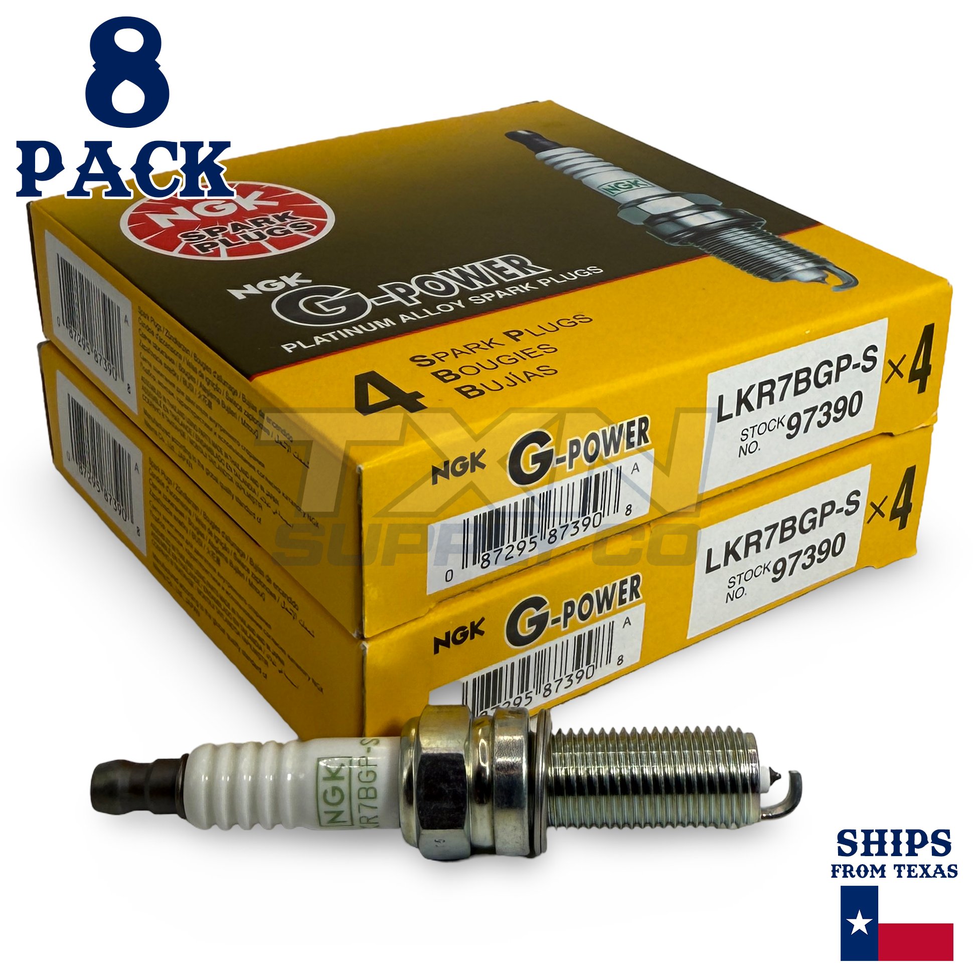 8 Pack NGK G-Power Spark Plugs 2013-2015 for Hyundai Equus V8 5.0L