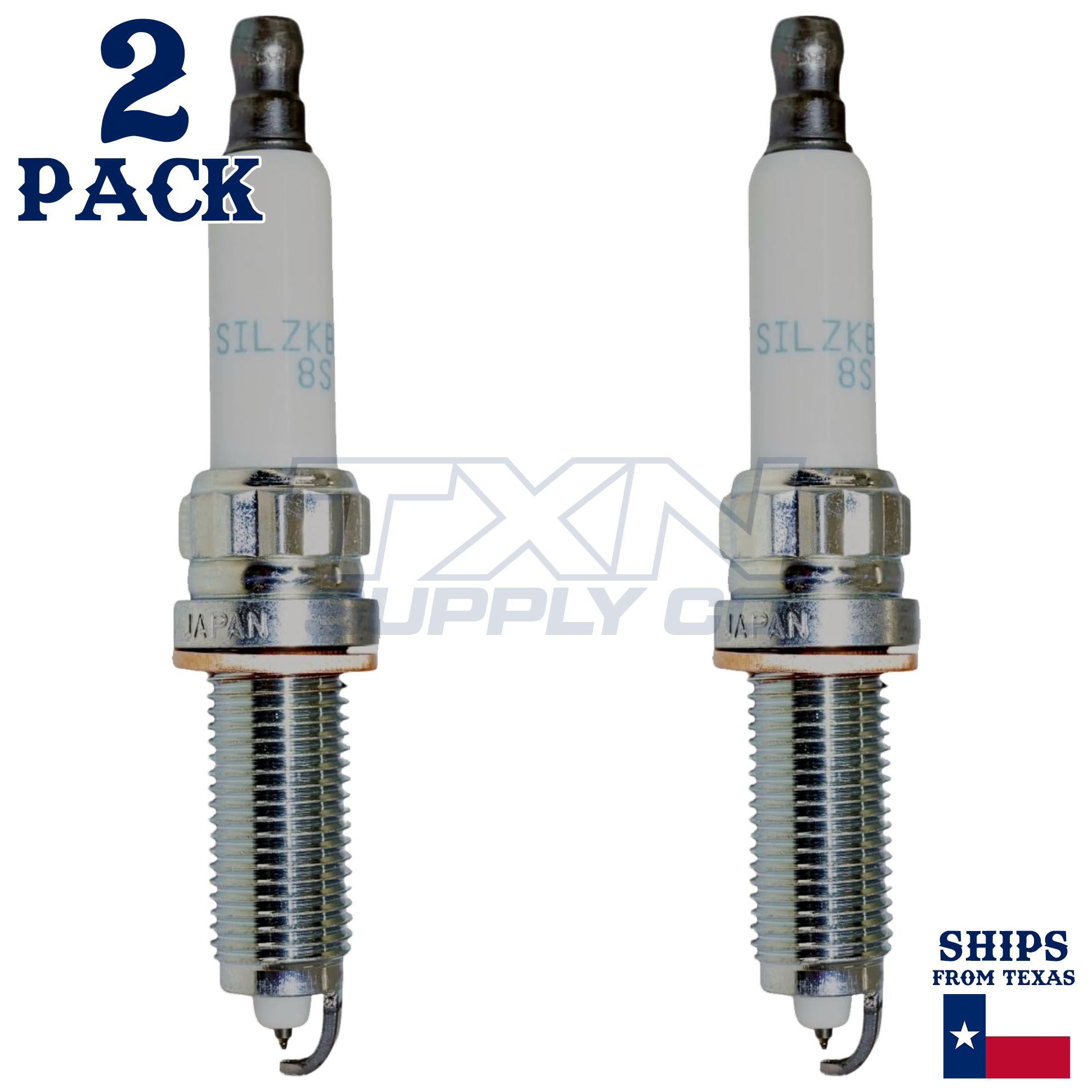 NGK 97506 SILZKBR8D8S Spark Plugs 2 Pack