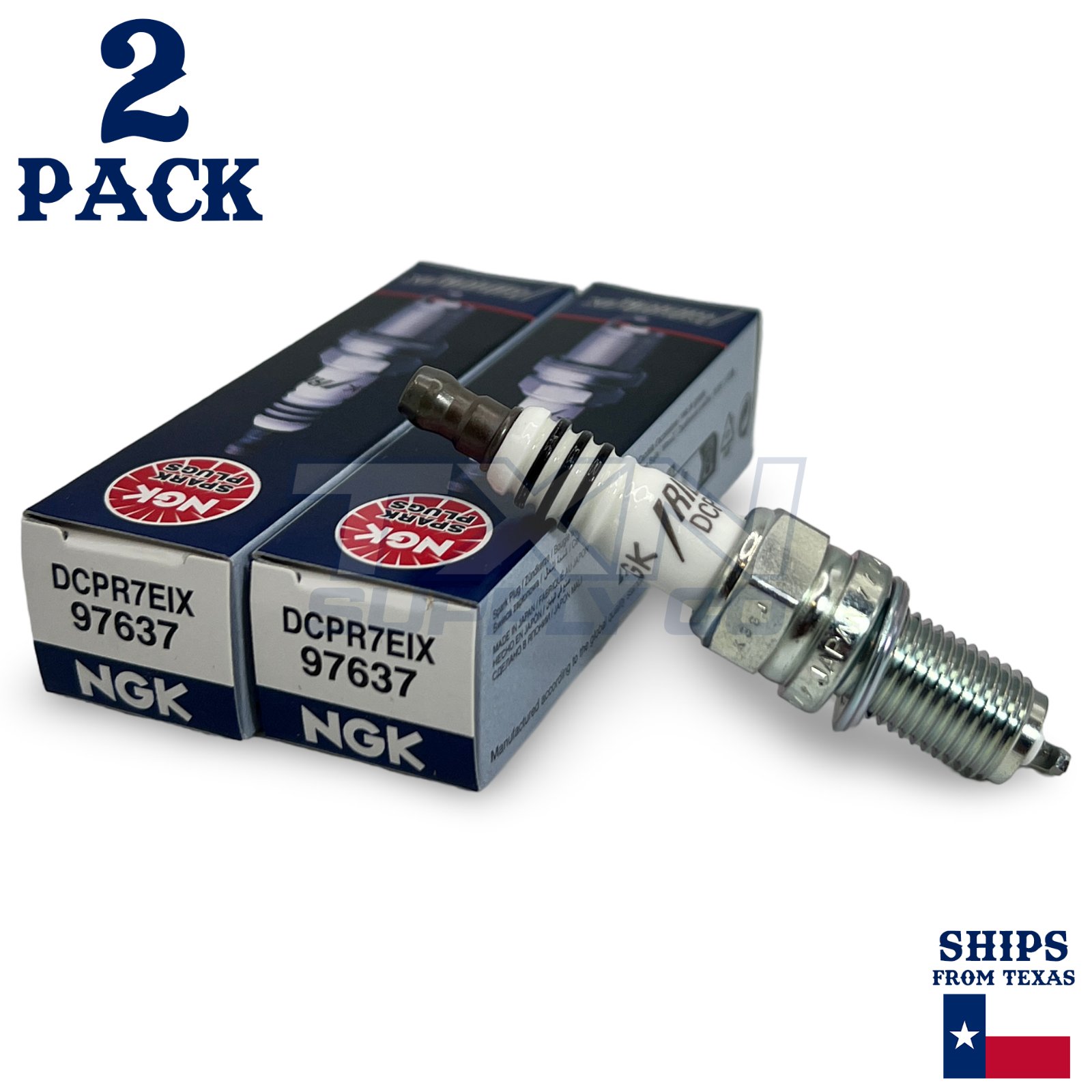 2 Pack NGK Iridium IX 97637 Spark Plugs DCPR7EIX SOLID - Image 1