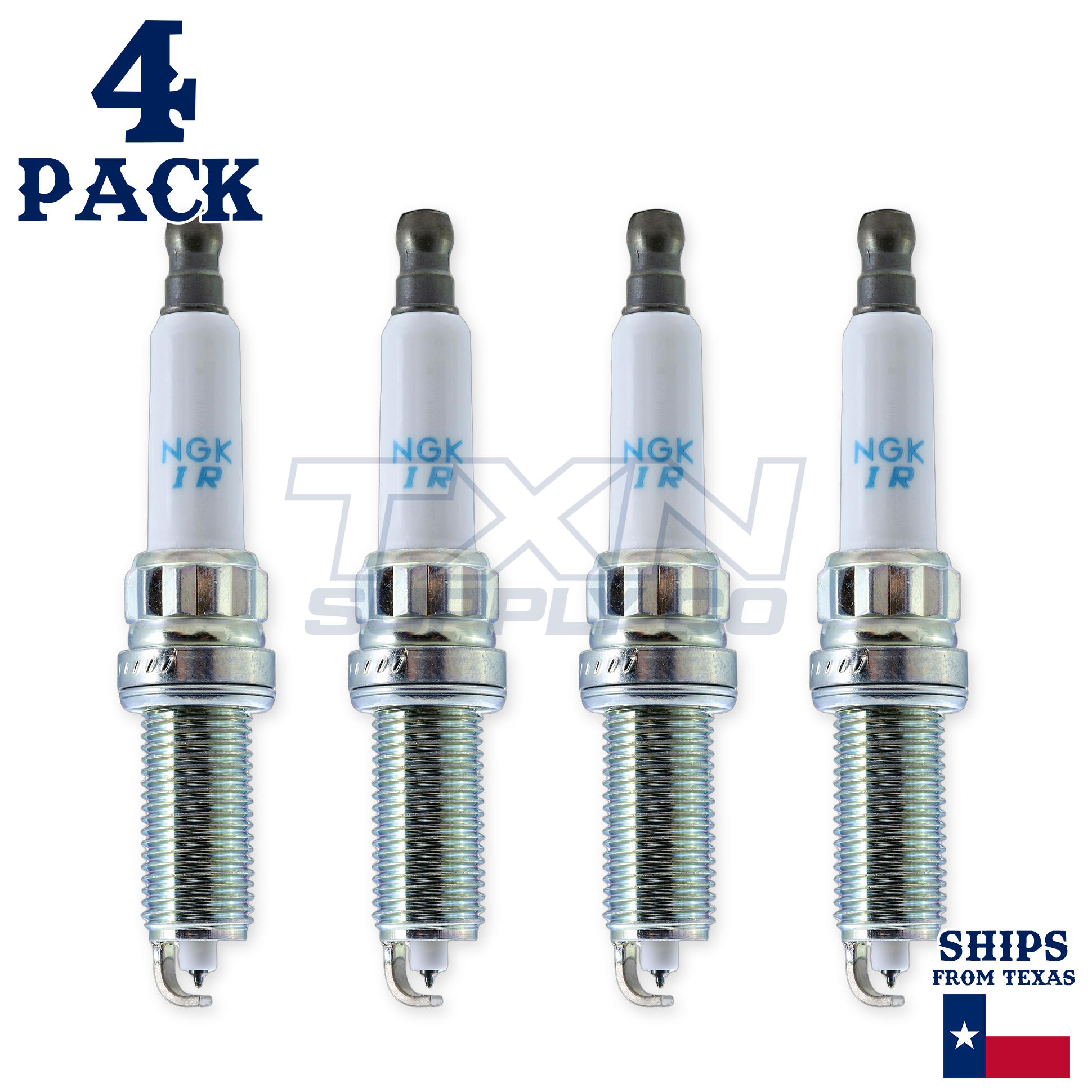4 Pack NGK V-Power 97968 Spark Plugs ILZKBR7B8G - Image 1