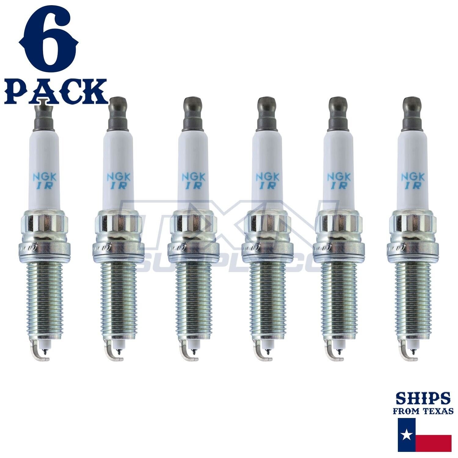 6 Pack NGK V-Power 97968 Spark Plugs ILZKBR7B8G