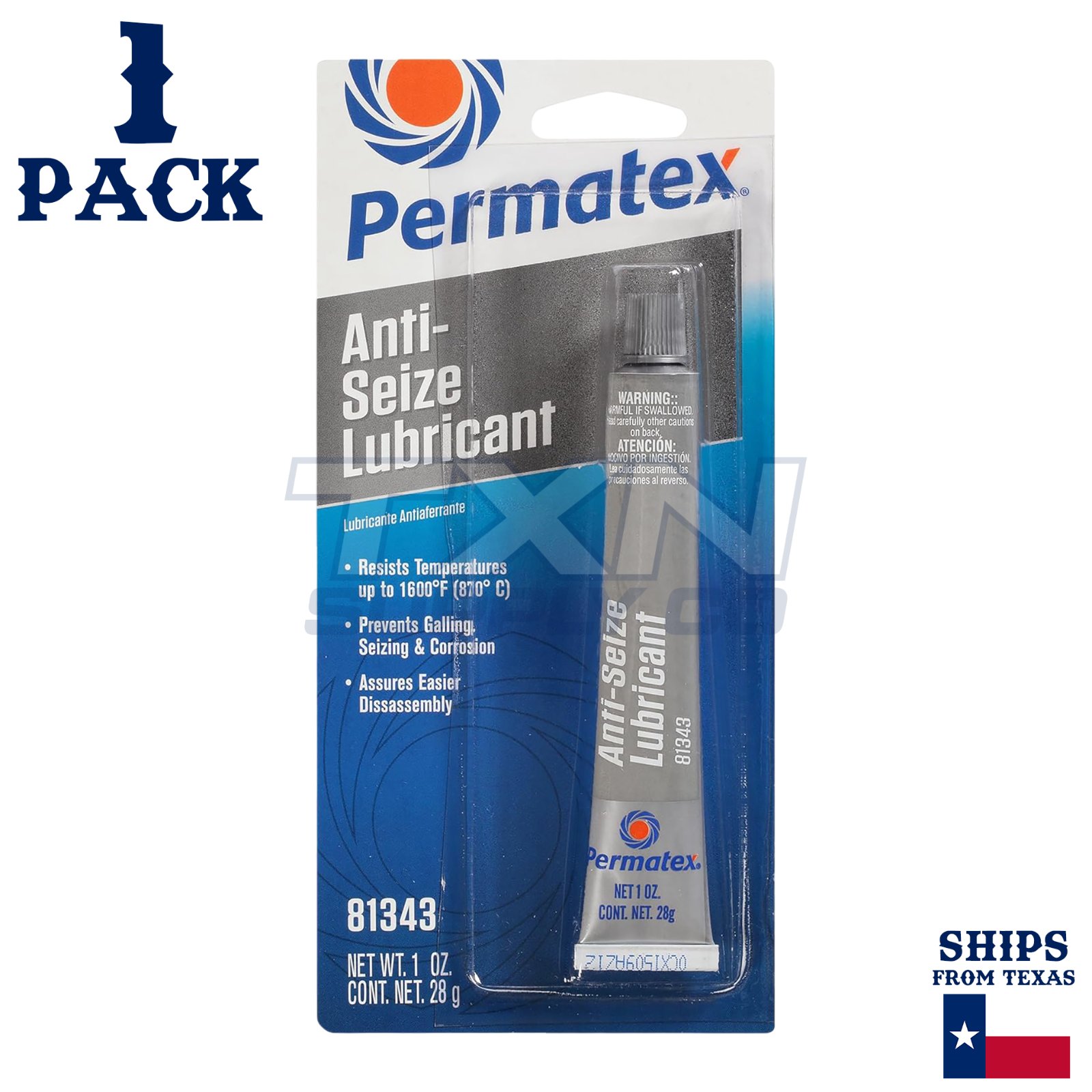 Permatex 81343 Anti-Seize Lubricant 1.0 OZ - 1 Pack