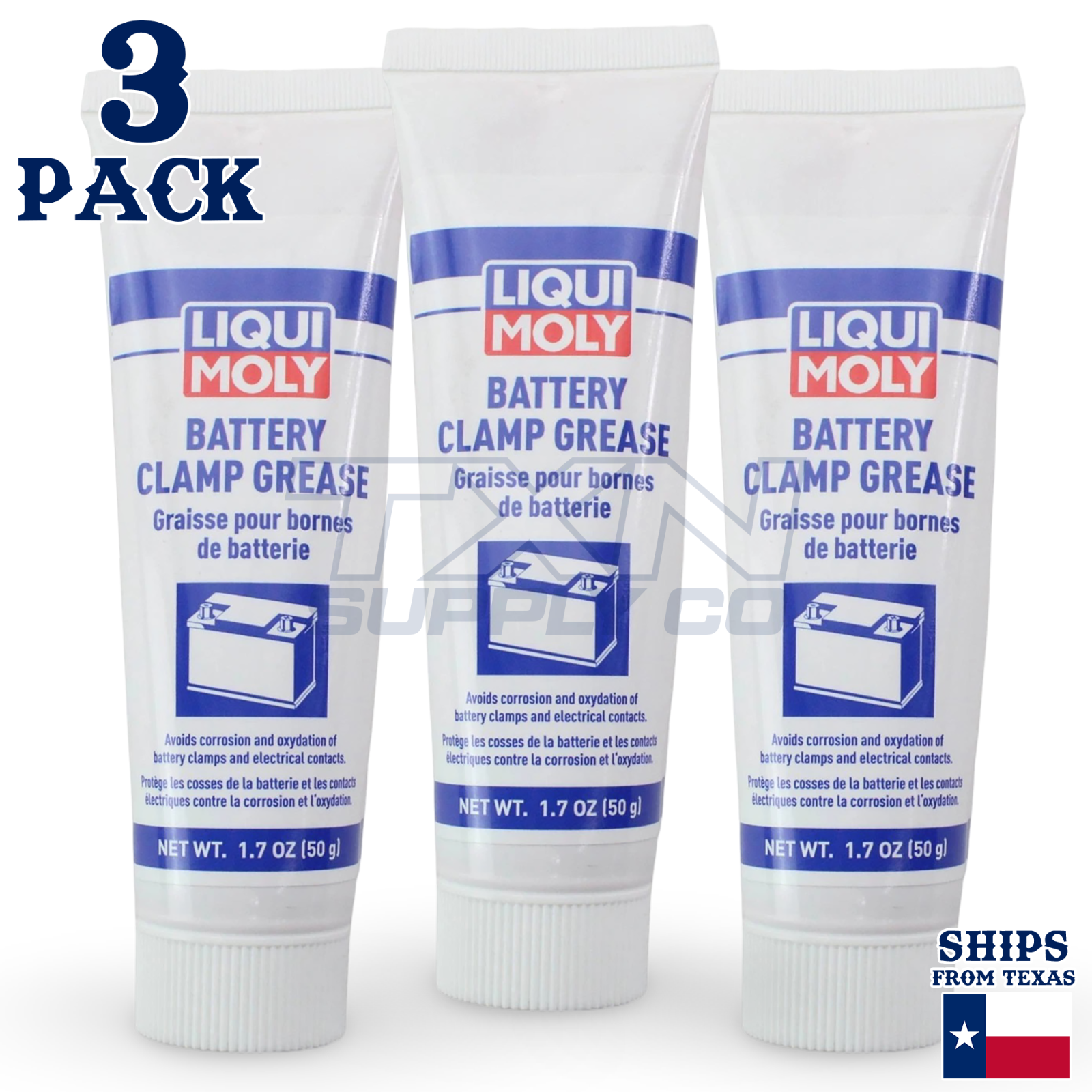 Liqui Moly 20244 Battery Clamp Grease (50 g) - 3 Pack - Image 1